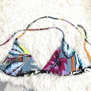 Floral Multicolor Bikini Top